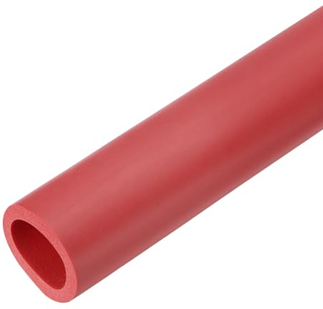 QUARKZMAN 61cm Rohrisolierung Schaumstoff, Durchmesser 32mm Isolierstärke 6mm Heizungsrohr Verkleidung für Fitnessgeräte, Rohre, Handhaben (Rot)