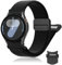 Ein Klick Magnet Armbänder für Samsung Galaxy Watch 7 6 5 4 FE Armband 40mm 44mm/6&4 Classic 47mm 43mm 46mm 42mm/5Pro 45mm Herren/Damen,Fabric Nylon Strap Sport Loop Band für Galaxy Watch 7 4 6 5 FE
