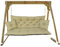 IN WOHO Hollywoodschaukel Auflage Outdoor Sitzkissen Gartenbankauflage Bankauflage Wasserabweisend Gartenbank Sitzkissen Bankkissen Sitzauflage Bank Palettenkissen mit 2 Kissen 120x60x50 Beige