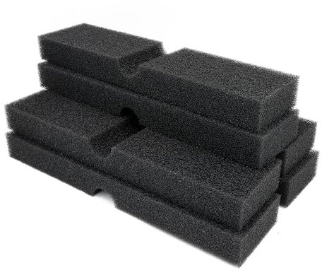 CKDFK Ersatz-Schaumstoff-Filtereinsätze passend für FX4/FX5/FX6, Bio-Schwammfilter für Aquarien, 6 Stück