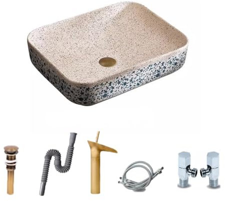 Fregadero de Baño Lavabo sobre encimera, baño de tamaño pequeño, lavabo for balcón, lavabo individual, lavabo Simple, lavabo for el hogar Fregadero de Cerámica(B)