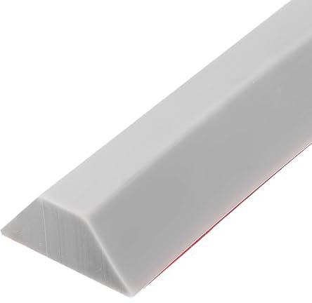 sourcing map Barrière de douche pliable en silicone de 170 cm de large et 1,4 cm de haut, séparation des éclaboussures d'eau pour salle de bain, gris