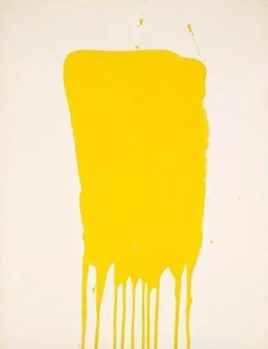 GYTRI CGFHJ Célèbre Yves Klein Affiche Exposition Impressions Art Mural Abstrait《Monochrome Jaune》Photo Yves Klein Peinture Sur Toile Pour Décoration Intérieure 40x60cm Non encadré