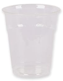 FRANZ MENSCH 1250 Stück Kaltgetränkebecher | PLA, transparent, H: 9, 5 cm, Ø: 7, 2 cm, V: 200 ml, Plastikbecher, Wasserbecher, Kaltgetränkebecher