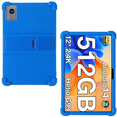 AKNICI 12 Zoll Silikon Hülle für TECLAST T60,DOOGEE T40 Pro/T20 Ultra,Headwolf HPad6/Headwolf Lite/Headwolf HPad6 Pro,OUKITEL OT5S/OT5,SGIN T12S,VASOUN M70,AvidPad A90,Vasoun P200, Blau