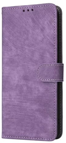 SEAHAI Leder Folio Hülle für Cubot P80, Ultra-dünn Premium PU Brieftasche Schutzhülle mit Standfunktion/Kartenfach/RFID-Schutz/Magnetisch Stoßfeste Handyhülle - Lila