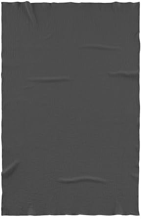 biberna Musselin Sommerdecke 0480100 Uni, 1x 150x200 cm, Titanium