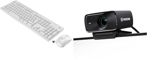 Logitech MK295 Silent Combinación & Elgato Facecam MK.2 – Webcam prémium