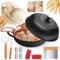 NZQXJXZ Olla de Hierro Fundido,Antiadherente Cacerola Holandesa de con Tapa,Dutch Oven para Pan para Asar-Cocinar Al Horno,Asar,Freír, Guisar,5 Quart