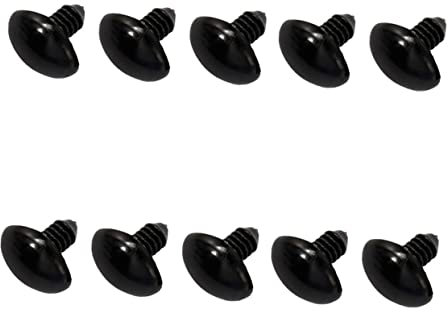 Gadpiparty 200pezzi Naso in Plastica Nero per Bambole e Peluche per Te Accessori per Creazione Pupazzi e Progetti Artigianali