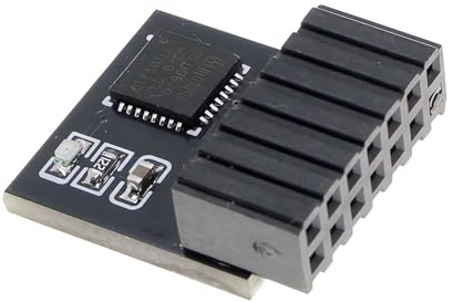 Uqezagpa Puce de cryptage TPM 2.0 SPI 14 broches compatible Win11 et module de cryptage de cartes mères