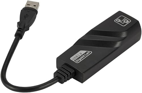 USB 3.0 to Ethernet Adapter, USB to RJ45 Gigabit LAN Network Adapter, 1000Mbps Wired Internet Converter for Laptop, Desktop PC, MacBook, TV Box, Gaming Console, Router and Smart Devices