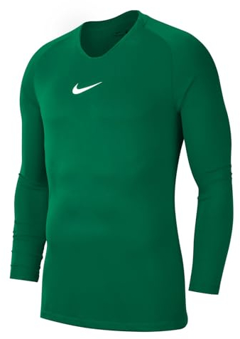 Nike Herren Dri-FIT Park First Layer Longsleeve, Pine Green/White, M