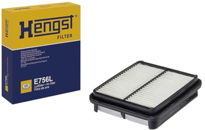 HENGST - Luftfilter E756L - Luft-Filtereinsatz für KFZ | Hochwertiger Motorluftfilter für Otto- oder Dieselmotor - Schutz für Motoren - Wasserbeständig