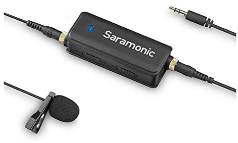 Saramonic SRLAVMIC Audio Mixer with Lavalier Microphone Kit