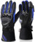IRON JIA'S Winter Motorradhandschuhe, Wasserdicht Winddicht Leicht und Warm Touchscreen Handschuhe für Motorrad, Wandern und andere Outdoor-Sportarten,Mann und Frau-Blau-L