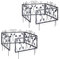 Clôture décorative de Jardin en métal, 8 Panneaux extérieurs avec Feuilles, Bordure de Jardin Vintage, 4,5 m, Noir