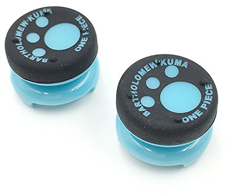 Cleveland Morse 2 x analogique Haute Extender Joystick Grip Cover Cap Thumbstick Thumb Stick Grips Cap Housse pour PS4 Manette Xbox 360 (Bleu Clair)