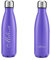 FunnyGuys Bouteille isotherme à double paroi en acier inoxydable - 500 ml - Personnalisable, violet