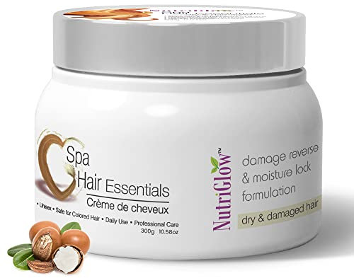 NUTRIGLOW Hair Spa Cream with Damage Reverse & Moisture Lock Formulation for Dry & Damaged Hair 300gm