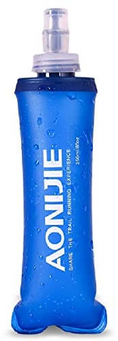 Azarxis Gourde Souple Flasque Running Bidon Sport Pliable Poche Hydratation Flacon Bouteille d'eau pour Randonnée Marathon (250ml)