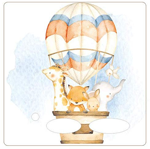 Farbklecks-Collection - Schutzfolie passend für Toniebox – Heissluftballon Familie 2