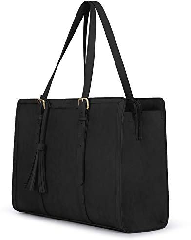ECOSUSI Laptoptasche 15,6 Zoll Aktentasche Damen Groß Handtasche Business Arbeitstasche Bürotasche Damen Notebooktasche Shopper mit 3 Fächern für Büro Schule