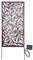 Nortene Panneau décoratif Solaire en métal, Motif Feuillage - Batterie Rechargeable - 60 x 120 cm