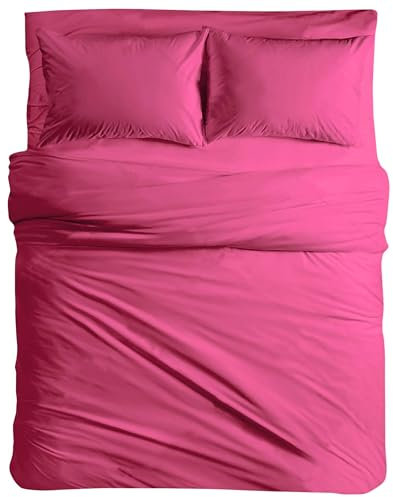 MAXIME MAISON - Completo Lenzuola Matrimoniali in Cotone Made in Italy, Set Lenzuola Letto Matrimoniale Anallergiche con Federe Tinta Unita, Biancheria da Letto Certificata Oeko Tex Standard 100