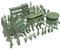 Uposao 56 Stück Spielfiguren Set von Armee Soldaten Figuren Militär Modell Spielzeugsoldaten Plastik Panzer Flugzeuge Flaggen Schlachtfeld Soldatenfiguren Spielzeug Militärspielset für Kinder Jungen