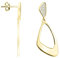 SOFIA MILANI - Damen Ohrringe 925 Silber - vergoldet/golden - Oval Ohrhänger - E1262