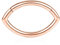 AROWRO Ovale Nase Septum Ringe Daith Ohrringe Helix Tragus Rook Septum Nase Daith Piercing Schmuck Septum Schmuck Septum Clicker Knorpel Helix Tragus Lobe Ohrringe Chirurgenstahl 16G 10mm Roségold