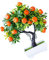 Künstlicher Orangenbaum im Topf, Bonsai-Pflanze, künstlicher Orangenbaum, iPot, künstliche Frucht, Orangenbaum, Bonsai mit Vase, künstliche Grünpflanze for Zuhause, Party, Hochzeit, Desktop-Dekoration