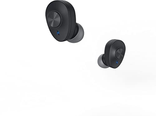 Hama Bluetooth Kopfhörer „Freedom Buddy“ (True Wireless, TWS, In Ear Kopfhörer, Wireless Kopfhörer, kabellos, Bass Boost, Kopfhörer kabellos, Earbuds, Sprachsteuerung, mit Ladebox) schwarz