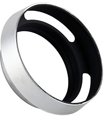 Schlitzblende 55mm Gegenlichtblende Sonnenblende Metall Universal Silber 55 mm