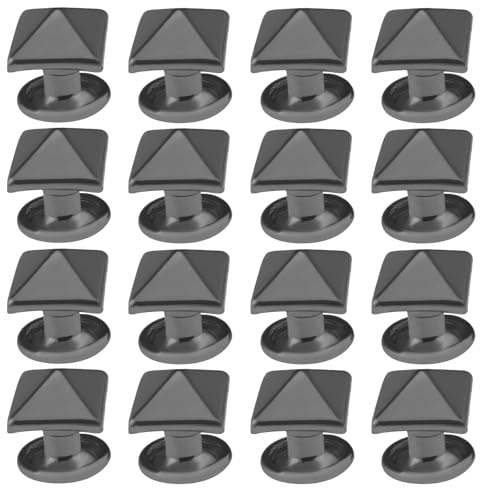 SG Store 200Pz Rivetti Piramidali Spike Borchie Quadrate Rivetti Spike Vite Mestiere Punk Novità Accessori Jewerly Decorazione FAI DA TE Per Abbigliamento In Pelle Scarpe 8x8 mm
