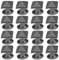 SG Store 200Pz Rivetti Piramidali Spike Borchie Quadrate Rivetti Spike Vite Artigianale Punk Novità Accessori Gioielli Decorazione Fai Te Per Abbigliamento In Pelle Scarpe 8x8 mm Canna Fucile Nero
