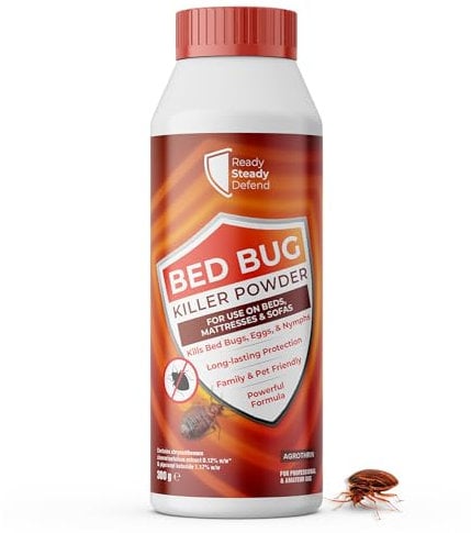 Bed Bug Killer Powder 300g - Potent Chrysanthemum Extract Formula, Long-Lasting, Effective at All Life Stages, Easy Apply