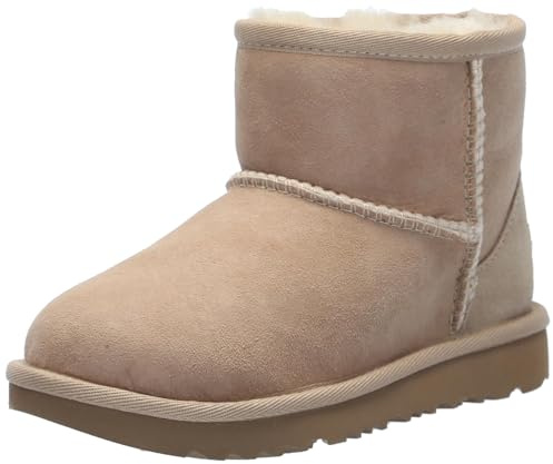 UGG Klassische Mini II beige Lederstiefeletten