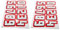 GOOHOCHY 2 Sets Helmaufkleber für Football- und Baseballhelme Abziehbilder zur Dekoration ideal zum Anpassen von Football- und Hockeyhelmen