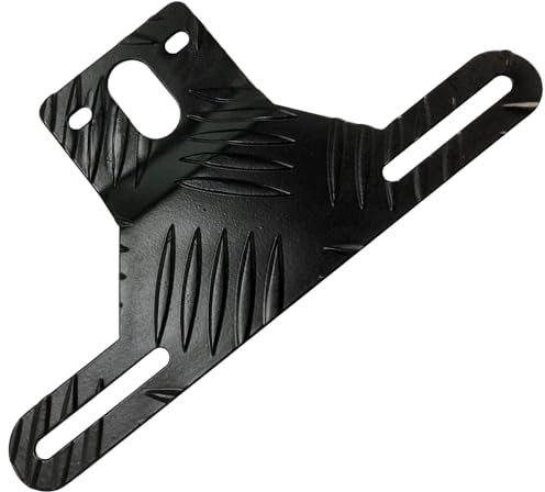 NEBYWOLD - Aluminum Trailer License Plate Bracket for Mounting Bracket, Trailers, Trucks, Cars (1 Black)