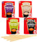 Vegetarian Cup Soup Variety Bundle - 4 Flavours, 16 Sachets - with Minestrone, Mushroom, Tomato, and Vegetable - Includes 16 x Individually Wrapped Wooden Stirrers