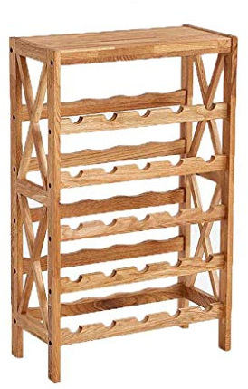 Générique casier à vin,Rack 25 Bouteilles / 40 Bouteilles de Bois Massif Multicouche Bouteille étagère présentoir Support décoration Famille Restaurant Salon 54,6 * 26 * 87 cm