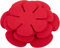 Daaxing Lot de 12 protections en feutre pour casseroles de 20,3 cm, 25,4 cm, 3 tailles différentes, protection empilable pour poêles (rouge)