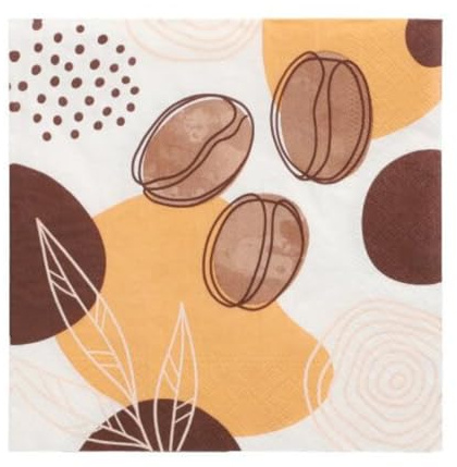 Papstar Servietten Coffee Beans