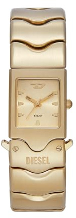 Diesel Closer Watch for Men, Quartz Three Hand Movement with Stainless Steel Strap