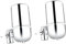 Uonlytech 2 Pz depuratore d'acqua filtro rubinetto acqua del rubinetto Silver