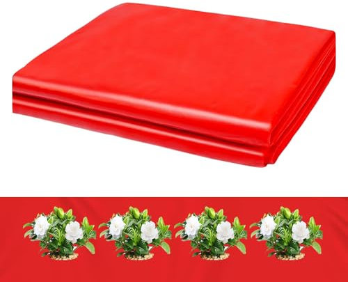 Fenayuu Garten Red Mulch Film | Garten Mulch | Geprägter Mulch Für Gartenpflanze | Landschaftsbaupflanze Wachsen Film Für Kartoffel, Tomate, Auberginen,