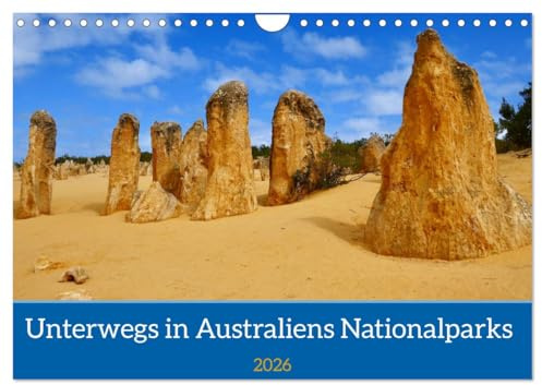 Unterwegs in Australiens Nationalparks (Wandkalender 2026 DIN A4 quer), CALVENDO Monatskalender: Außergewöhnliche Nationalparks in Northern Territory und Westaustralien (CALVENDO Natur)