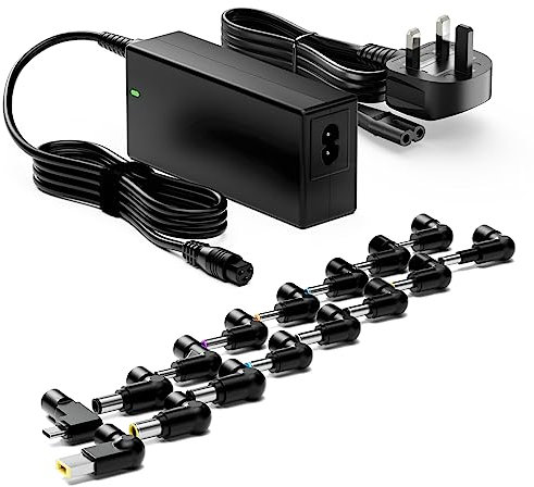 Zolt 90W USB C Universal Laptop Charger for HP Dell Asus Acer Samsung Chromebook Notebook Ultrabook Power Supply, 16 Tips